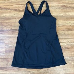 Lululemon Black Workout Tank with Built-In Bra